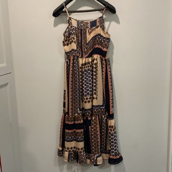 Vero Moda Maxi Bohemian Dress Tiered Sleeveless dress Size large - Picture 8 of 15